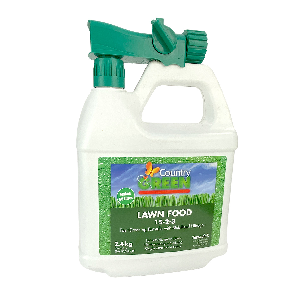 Country Green Lawn Food 15-2-3 2.4kg