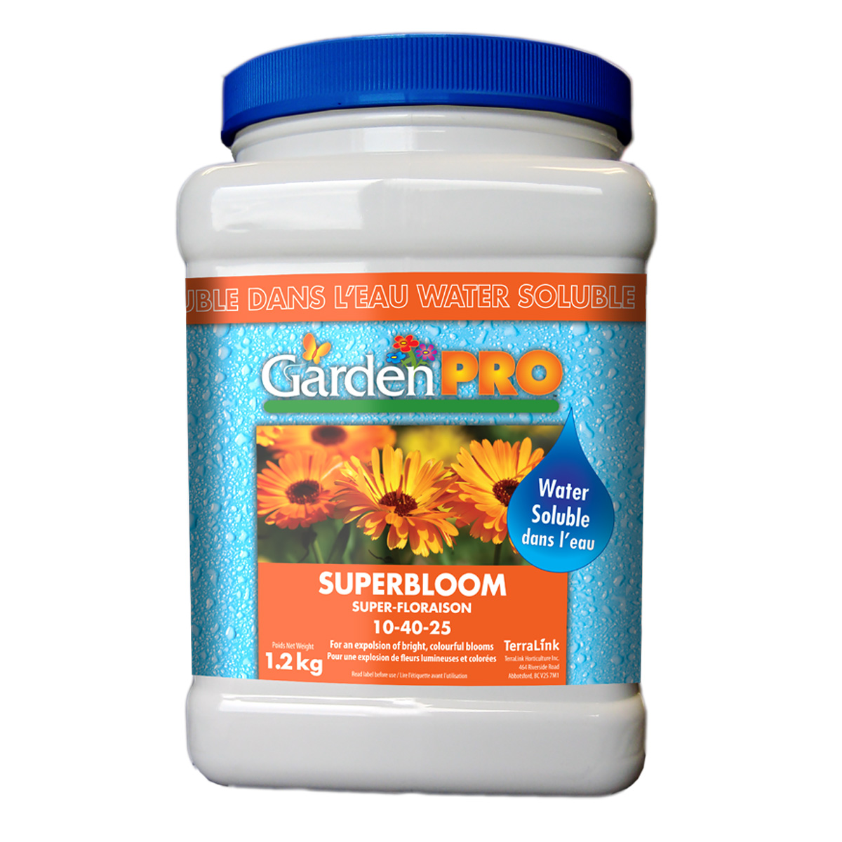 Garden Pro Water Soluble Superbloom Fertilizer 10-40-25 1.2kg