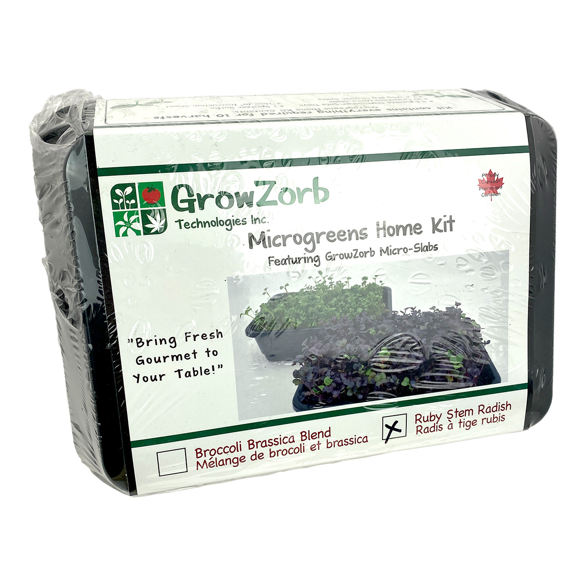 GrowZorb Microgreens Home Kit Ruby Red Radish
