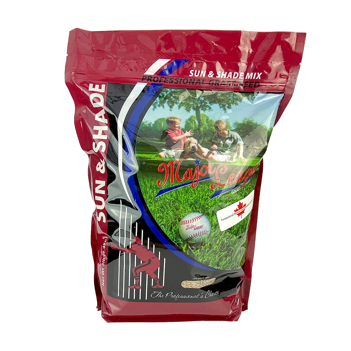 Major League Grass Seed Sun and Shade Mix 1.4kg