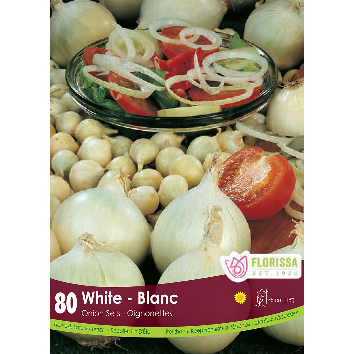 Onion Sets 'Snowball White' 80pk