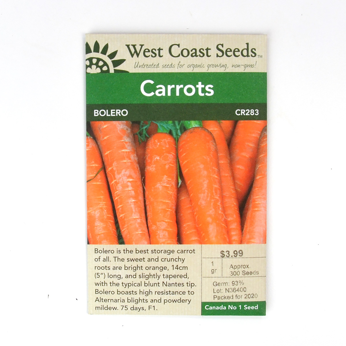 Carrot Bolero Seeds CR283