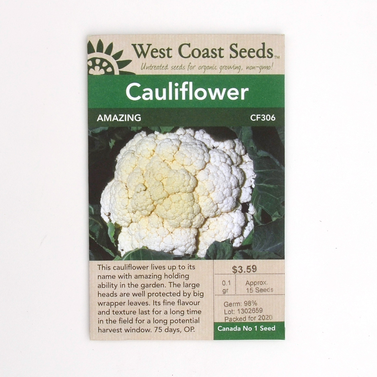 Cauliflower Amazing Seeds CF306