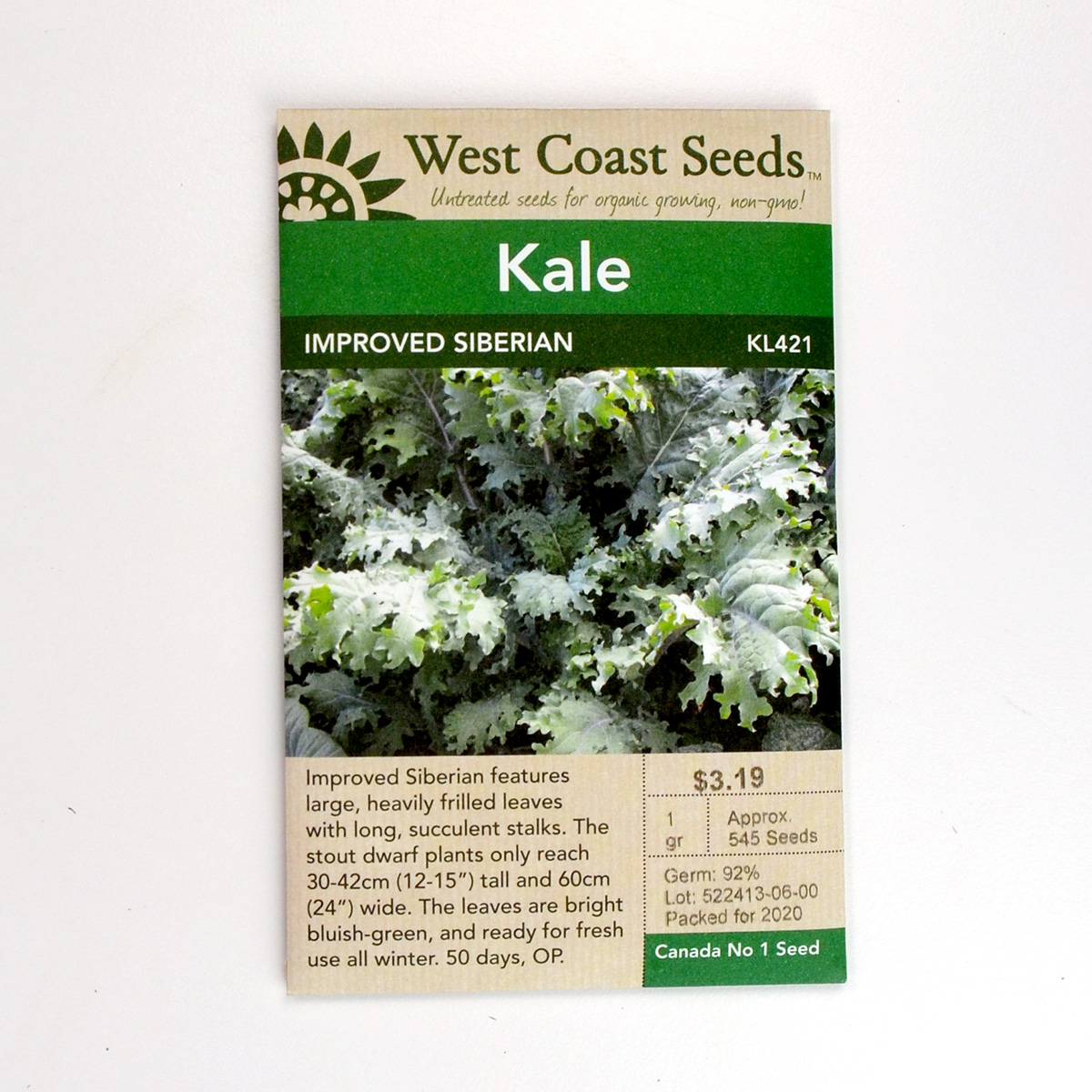 Kale Improved Siberian Seeds KL421