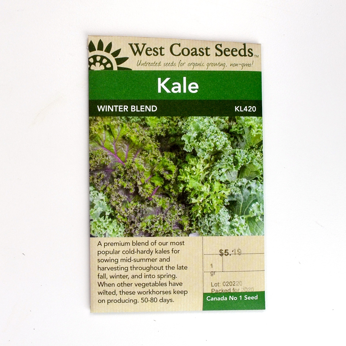 Kale Winter Blend Seeds  KL420 