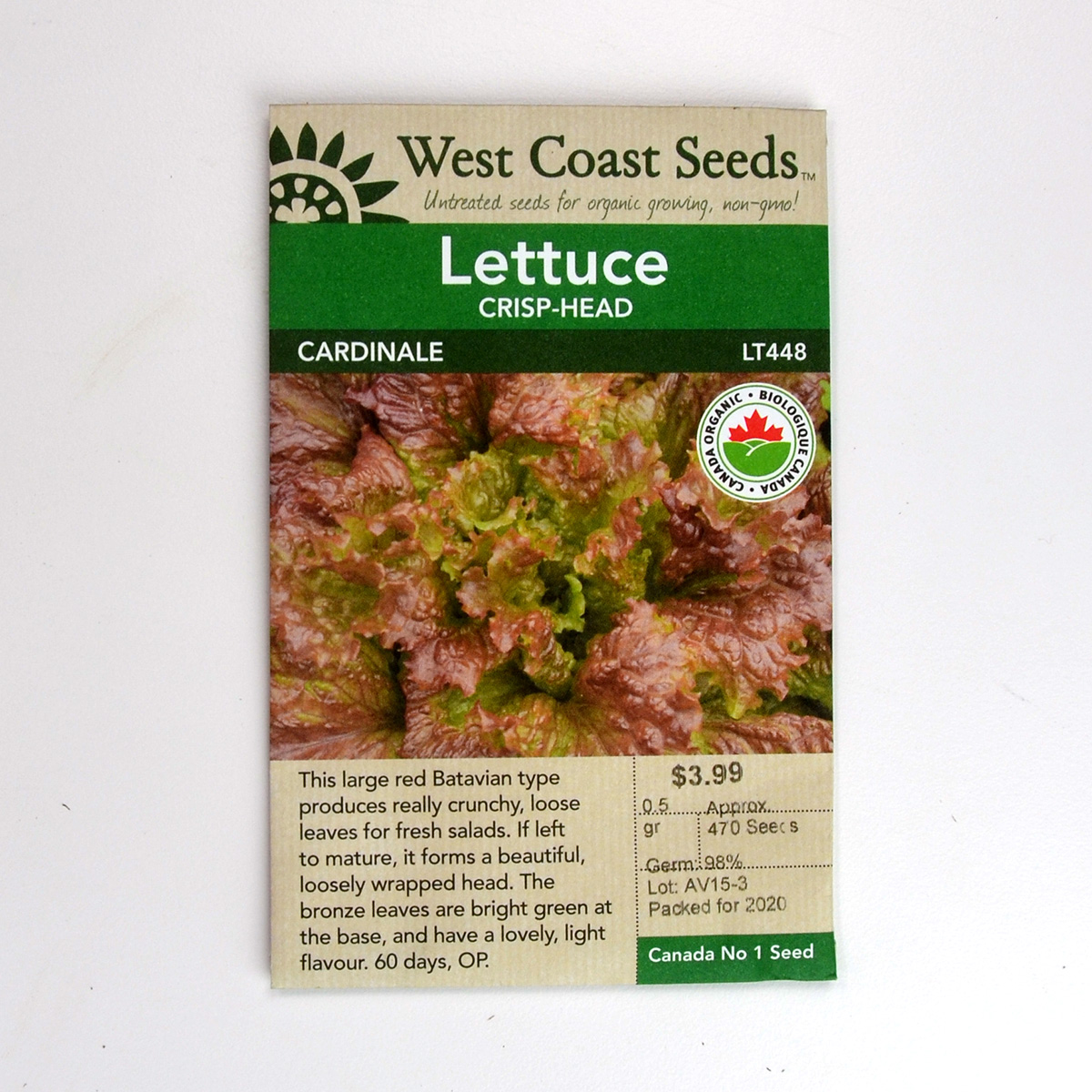 Lettuce Cardinale Seeds  LT448