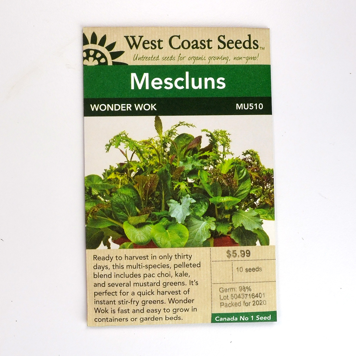 Mescluns Wonder Wok Seeds MU510