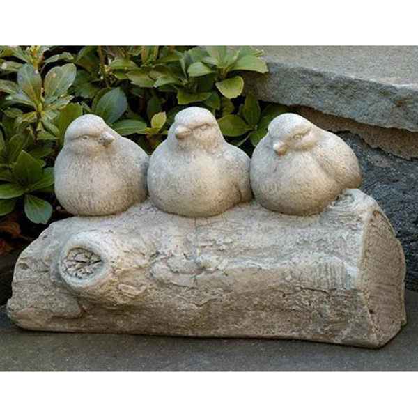 Campania - Three's A Crowd birds on a log A-207