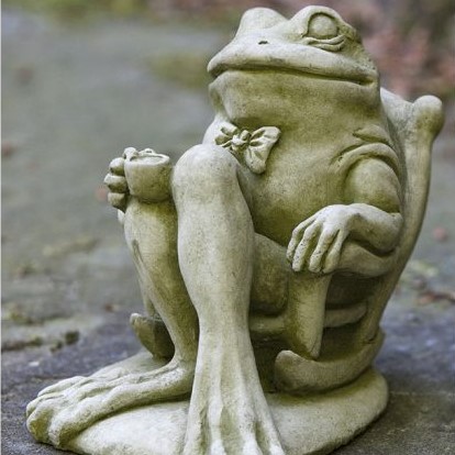 Campania - Coffee frog drinking coffee A-397