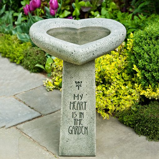 Campania - 'My Heart is in the Garden' Birdbath B-115