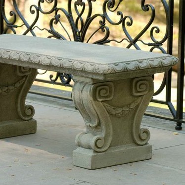 Campania - Longwood Main Fountain Garden Bench BE-33