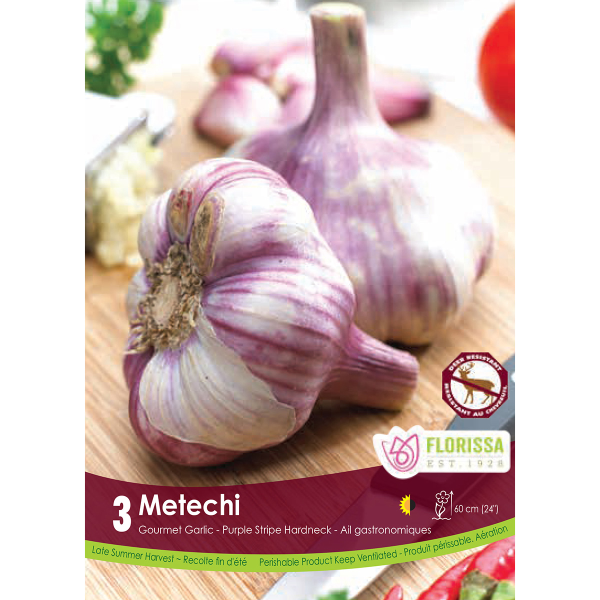 Garlic 'Metechi' Bulbs 3PK