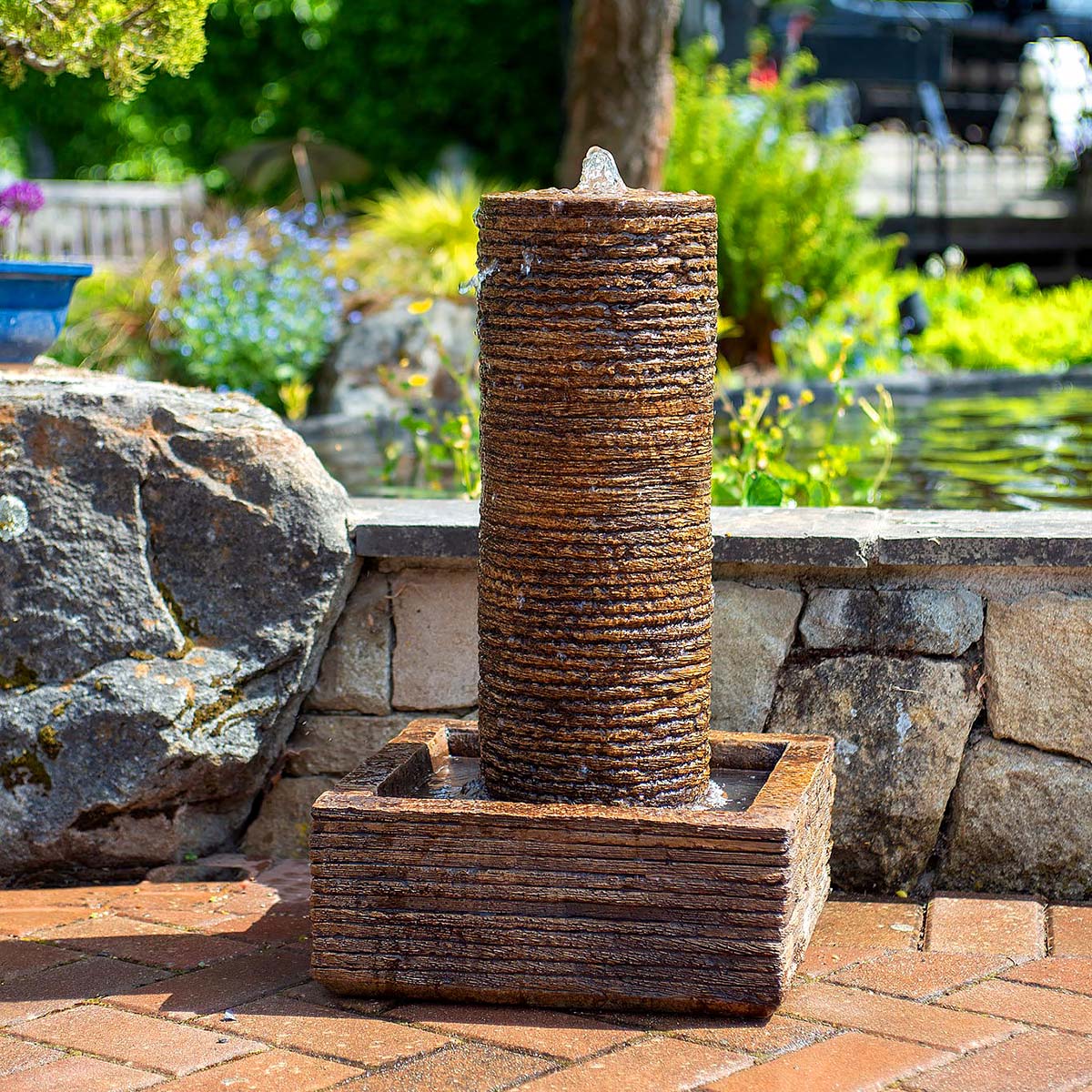 CastArt - Drystack Patio Fountain-Round 