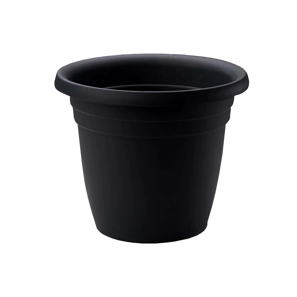 Crescent Emma Black 18in Round Planter   