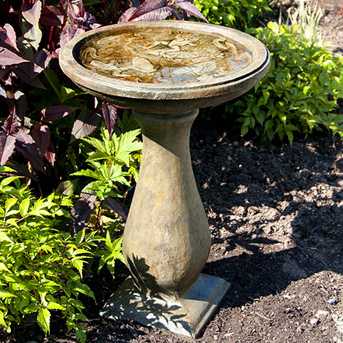 CastArt - Frog Bird Bath Tall