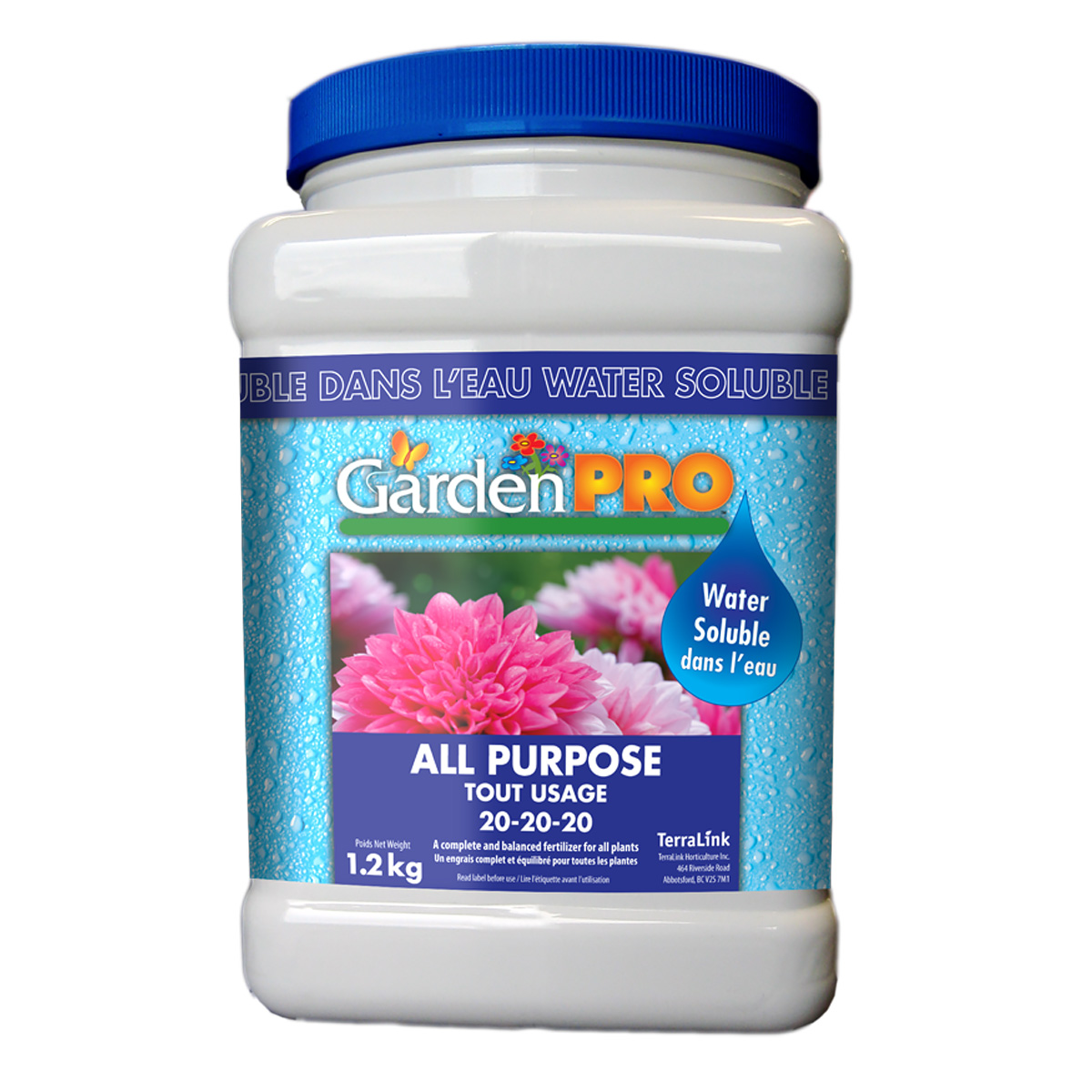 Garden Pro All Purpose Water Soluble Fertilizer 20-20-20 1.2kg