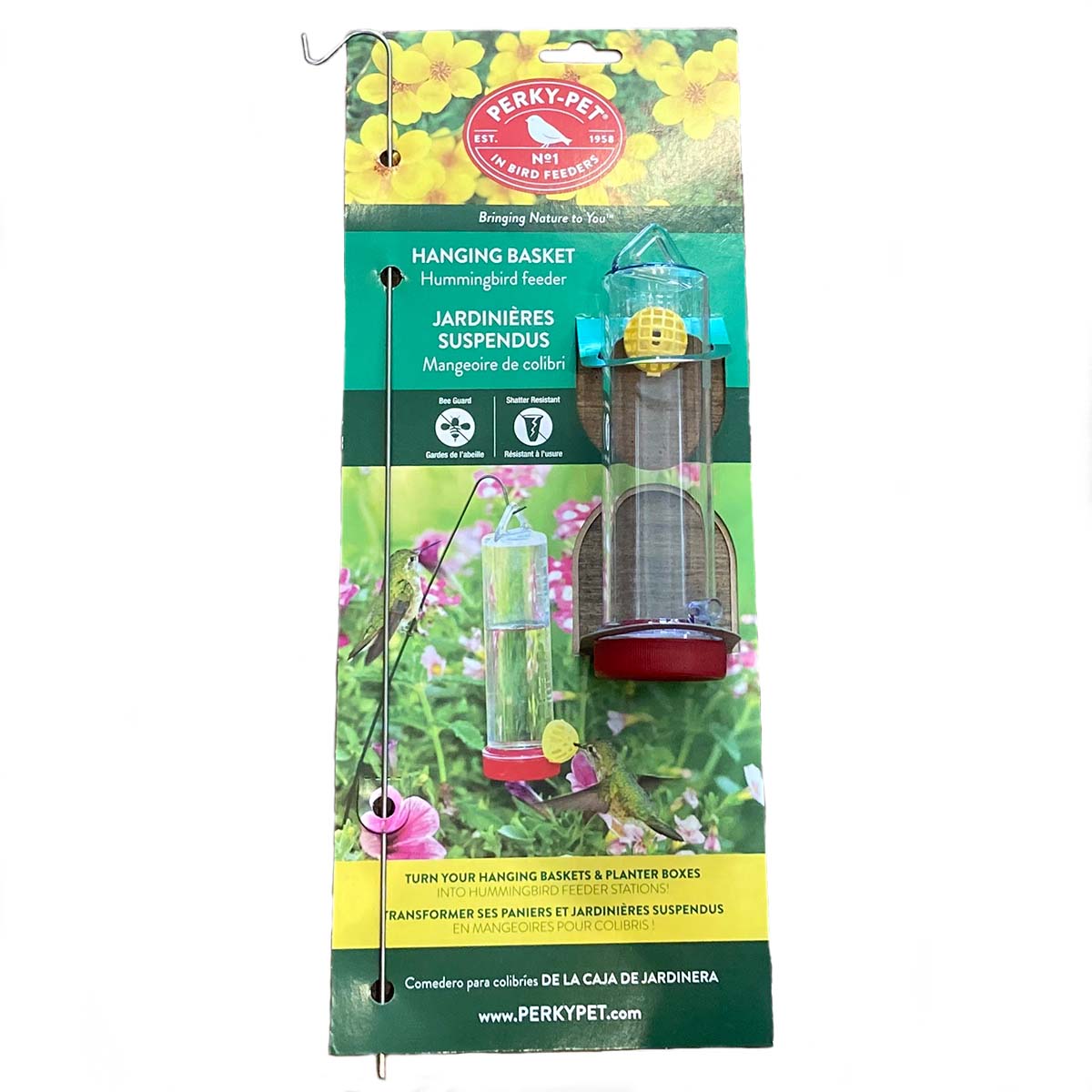 Perky-Pet Hanging Basket Hummingbird Feeder