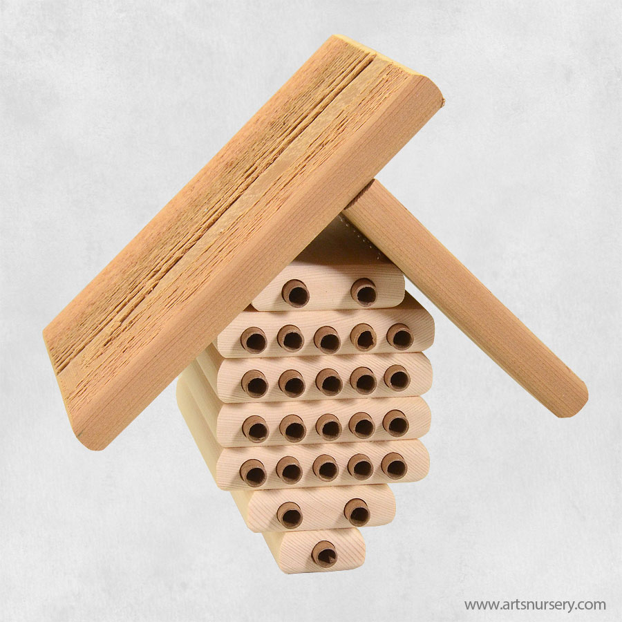 25 Tube Mason Bee Hive Front