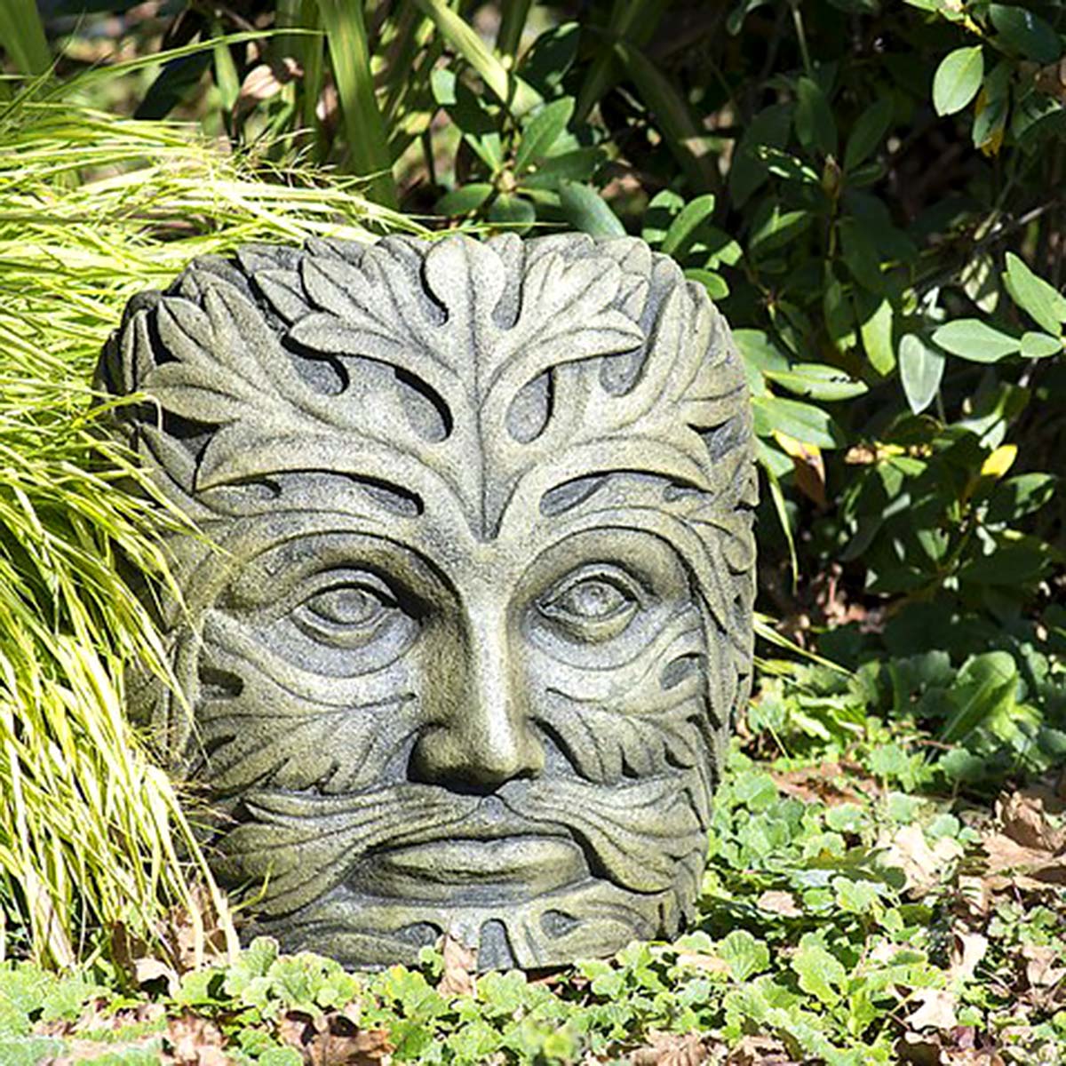 CastArt - Medium Greenman Face | Wall Plaques | Arts Nursery Garden and ...