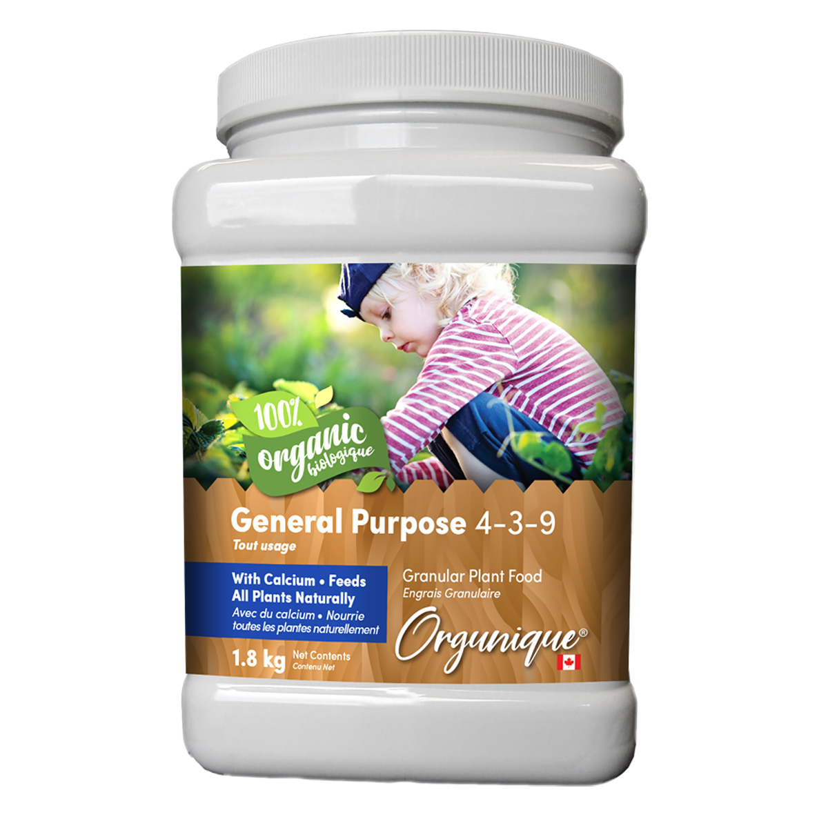 Orgunique General Purpose Food 4-3-9 1.8kg