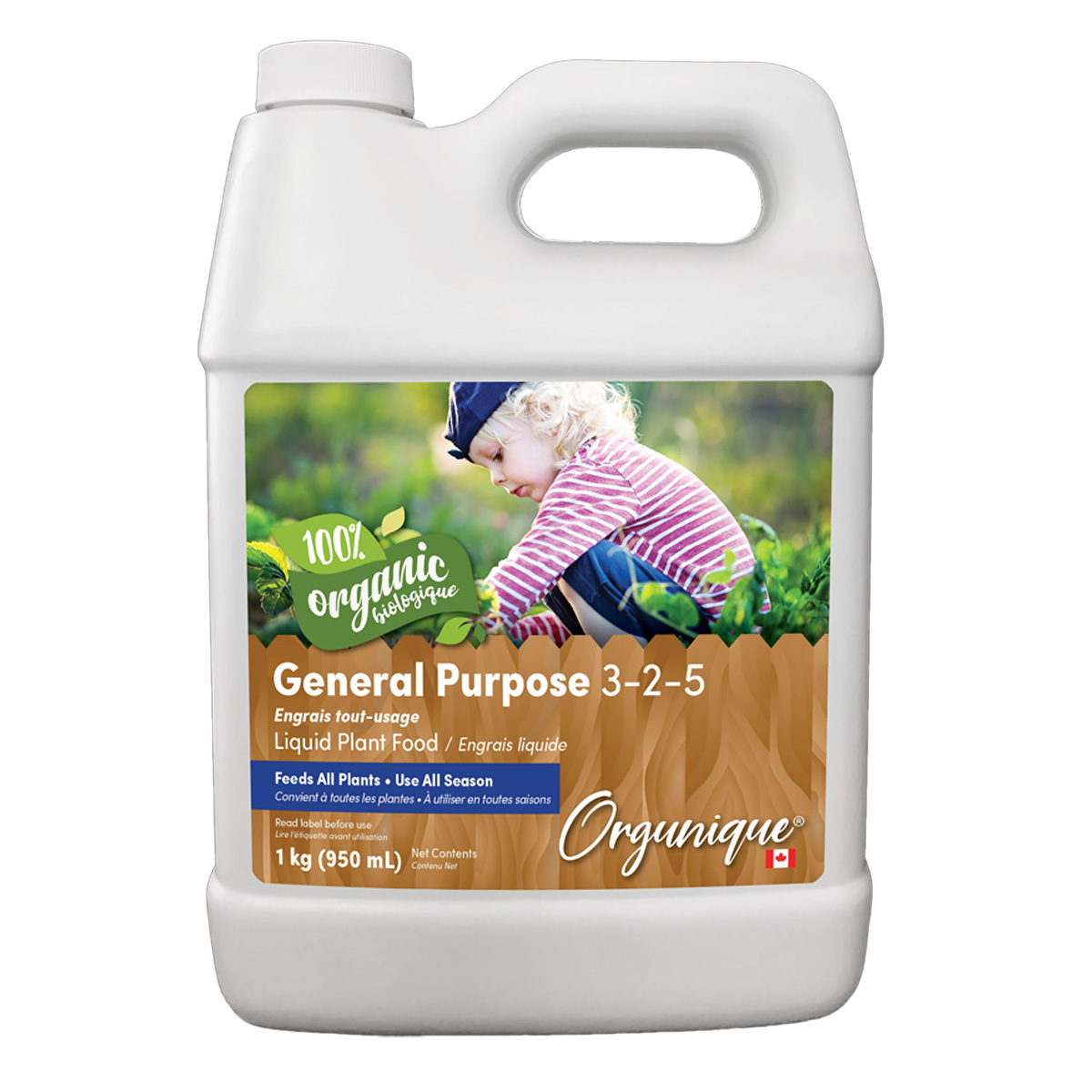 Orgunique General Purpose Liquid Plant Food 3-2-5 870ml