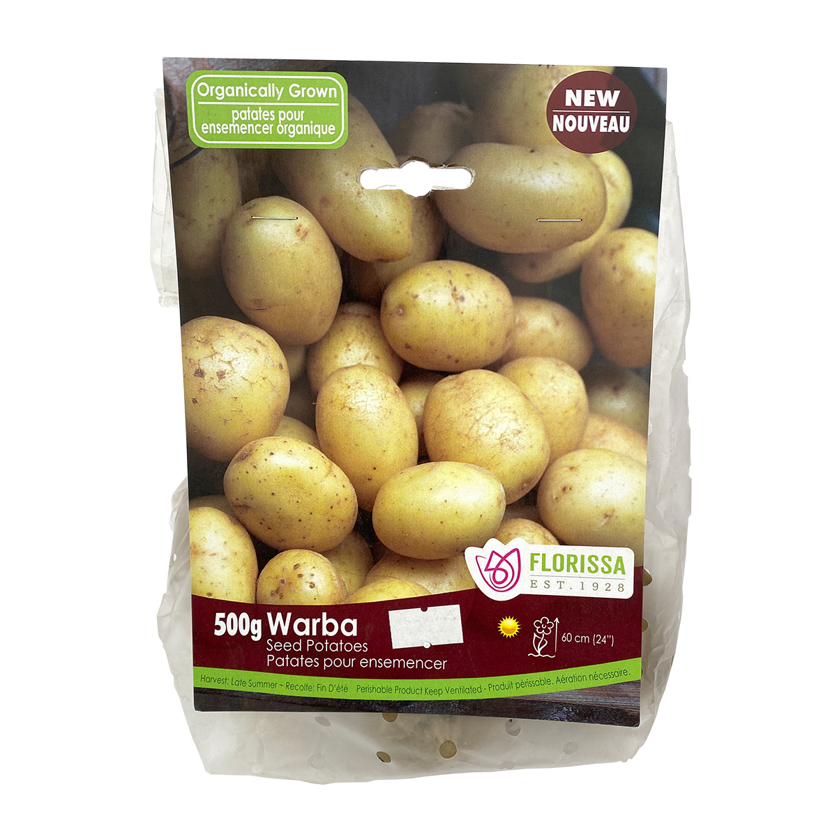 Organic Seed Potatoes 'Warba' 500g