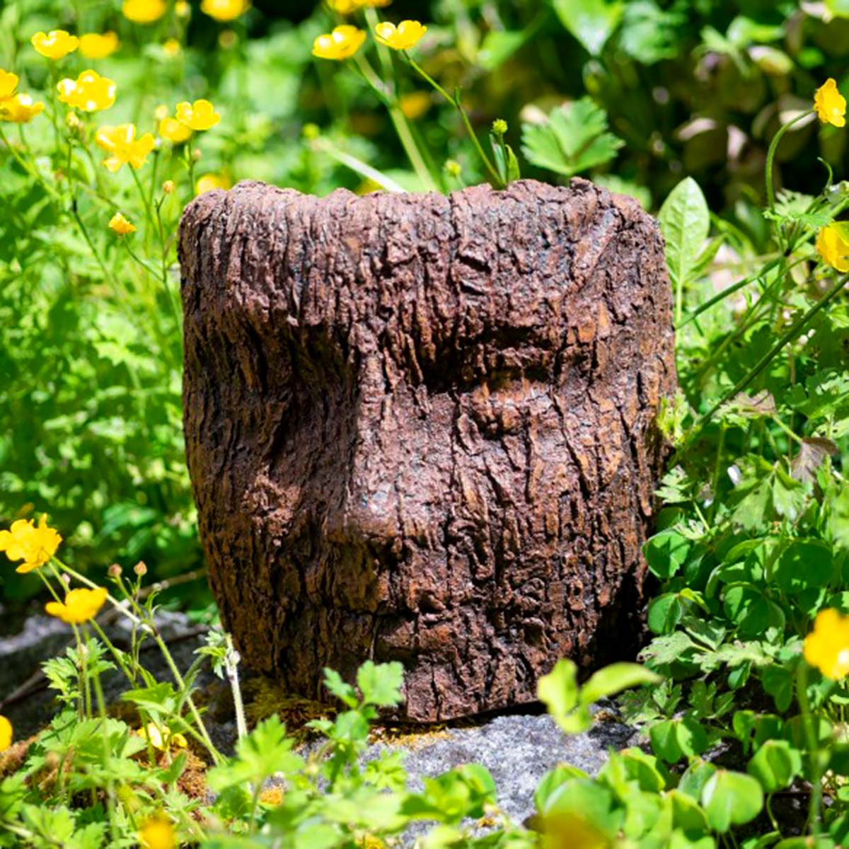 CastArt - Table Top Face in Bark 