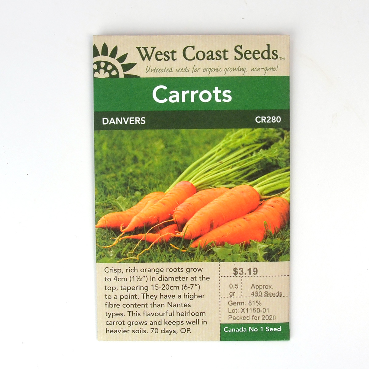 Carrot Danvers Seeds CR280
