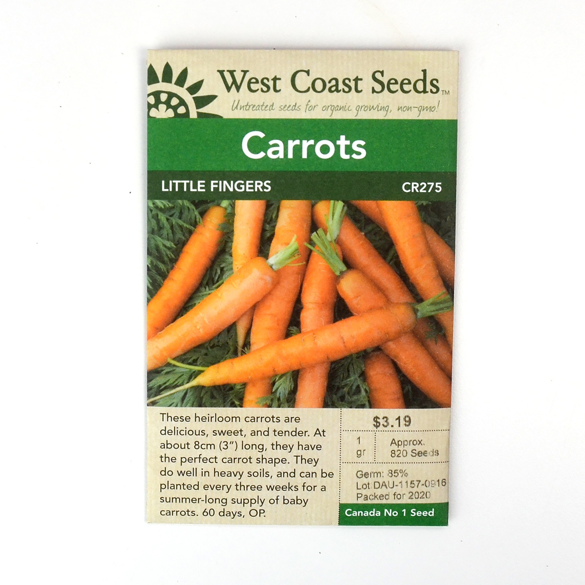 Carrot Little Fingers Seeds CR275