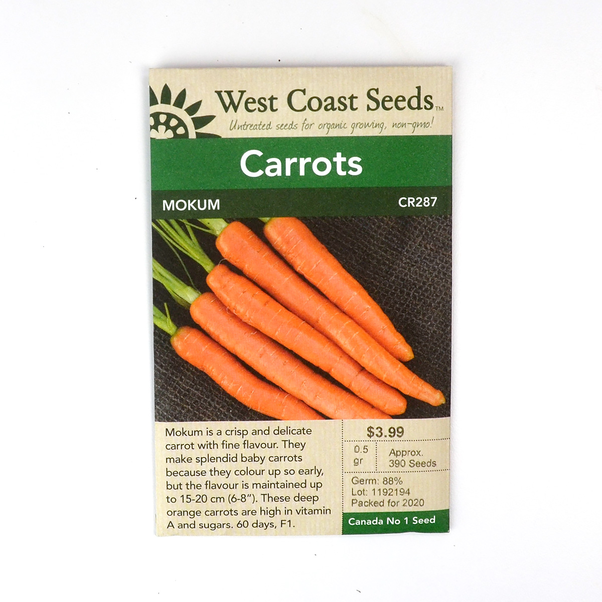 Carrots Mokum Seeds CR287