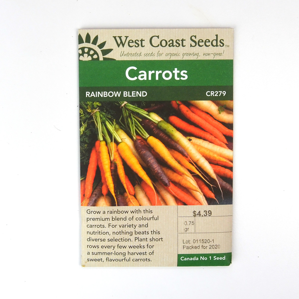 Carrot Rainbow Blend Seeds CR279