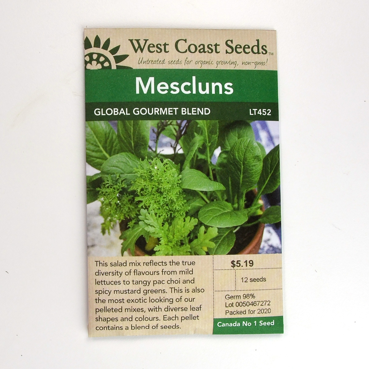 Mescluns Global Gourmet Blend Seeds LT452