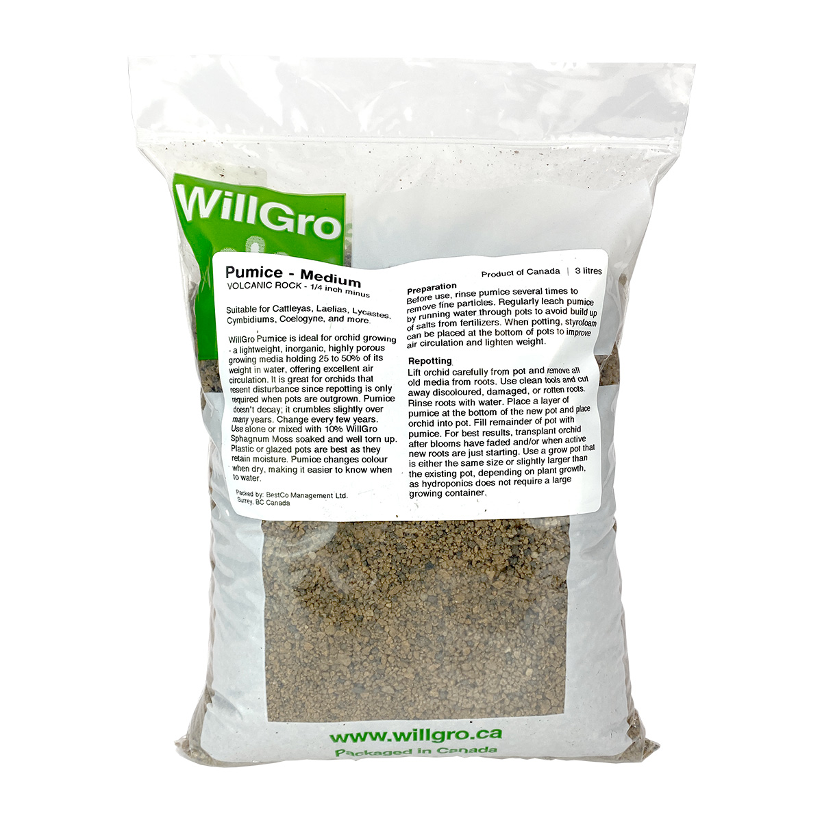 Willgro Pumice Medium 3L