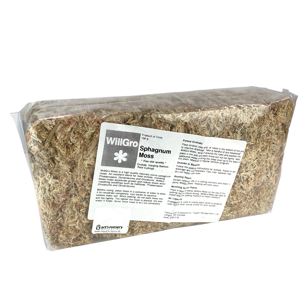 Willgro Sphagnum Moss 150g