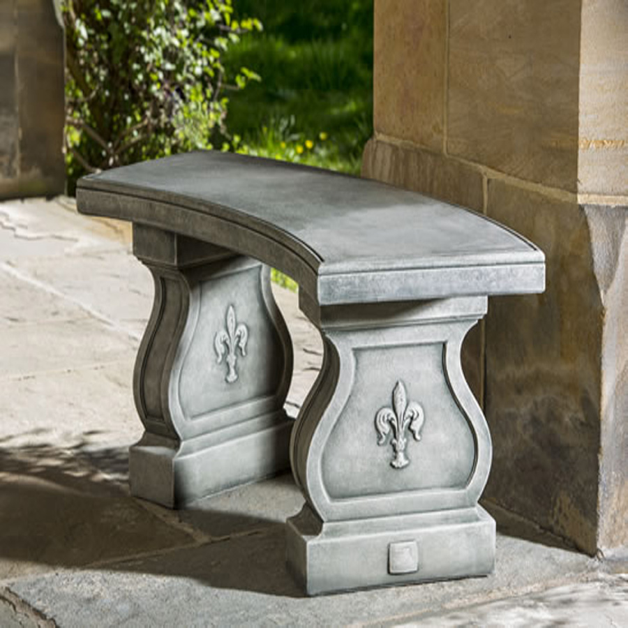 Campania - Fleur De Lys Curved Bench BE-120