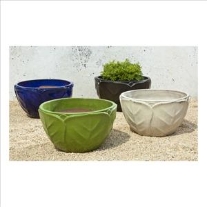 Sumatra Low Planter - in Yellow Green